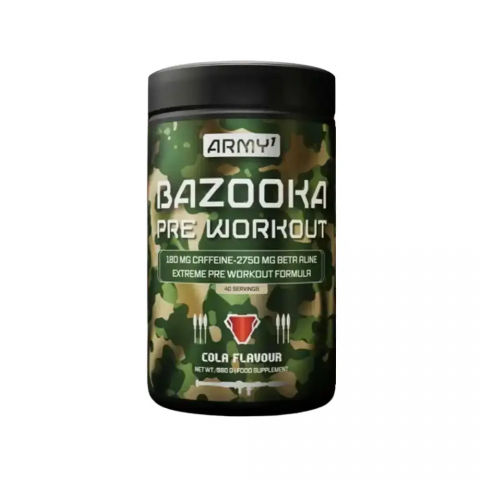ARMY1 BAZOOKA PRE WORKOUT 380gr ARMY1 BAZOOKA PRE WORKOUT 380gr