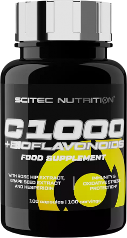 SCITEC C 1000 + Bioflavonoids 100 kapslí SCITEC C 1000 + Bioflavonoids 100 kapslí