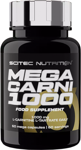 SCITEC MEGA CARNI 1000 60 KAPSLÍ SCITEC MEGA CARNI-X 1000 60 KAPSLÍ