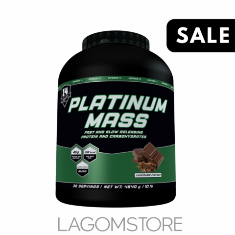 SUPERIOR14 PLATINUM MASS 2270g Superior14 Platinum Mass 2270 g – prémiový gainer pro nárůst svalové hmoty